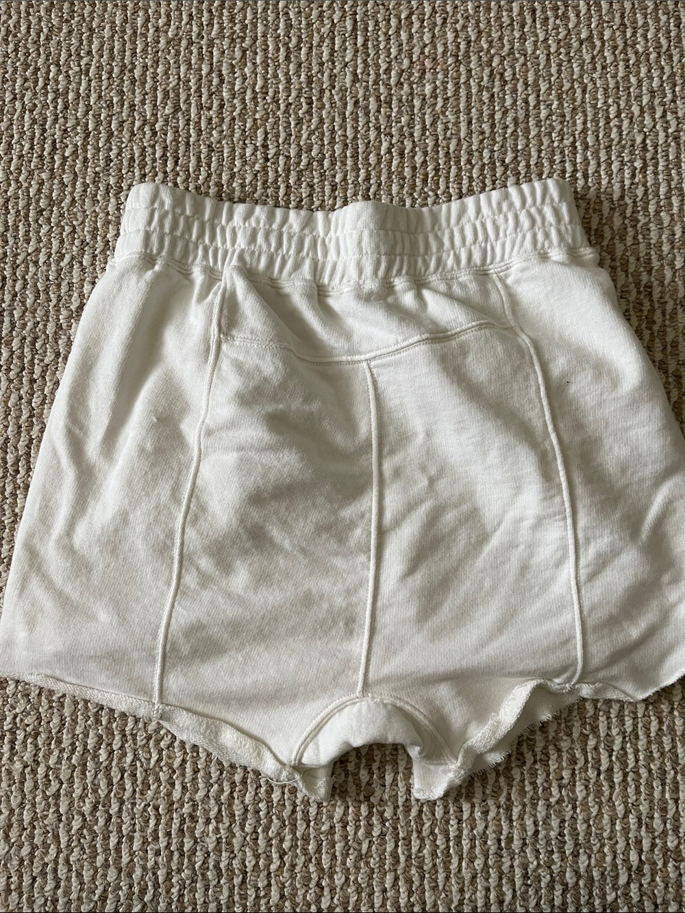 FP Movement by Free People Cream Elastic-Waist Athletic Shorts - Picture 7 of 8